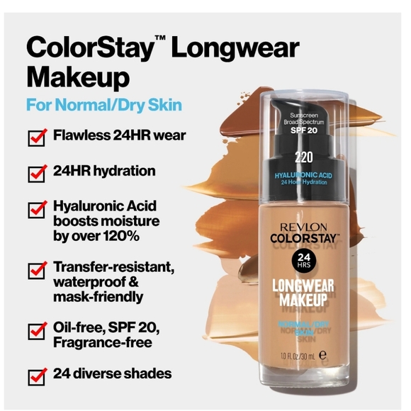 Revlon ColorStay Longwear Makeup Foundation - Shade 410 Cappuccino - Picture 7 of 8
